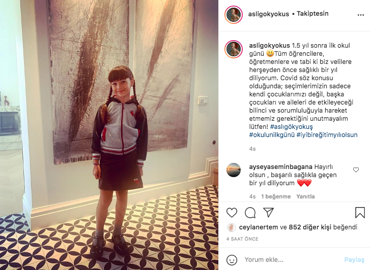 Zil çaldı, yüz yüze eğitim başladı! Ünlü isimlerin okul heyecanı - Sayfa 14