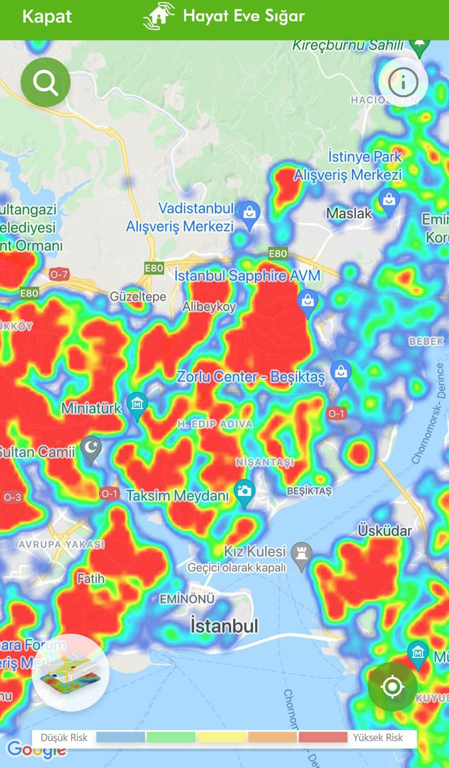 Hayat Eve Sığar uygulamasında İstanbul kıpkırmızı - Sayfa 5