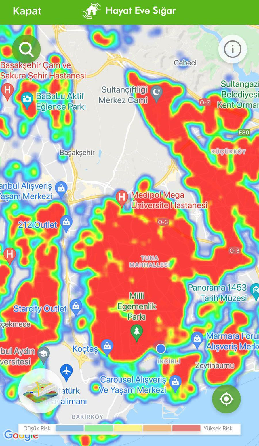 Hayat Eve Sığar uygulamasında İstanbul kıpkırmızı - Sayfa 6