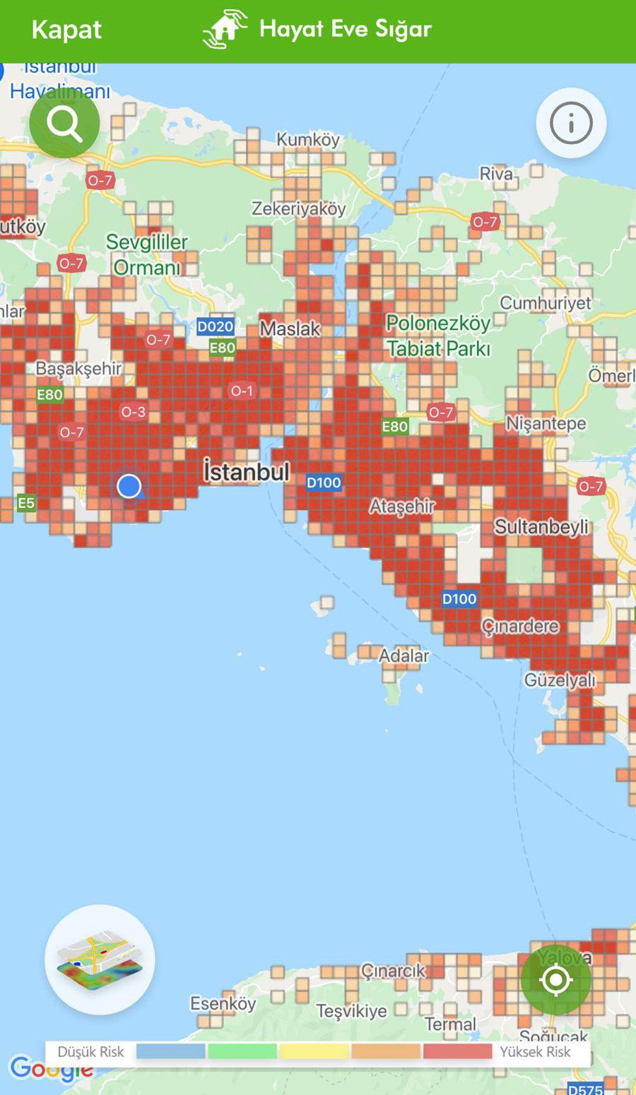 Hayat Eve Sığar uygulamasında İstanbul kıpkırmızı - Sayfa 9