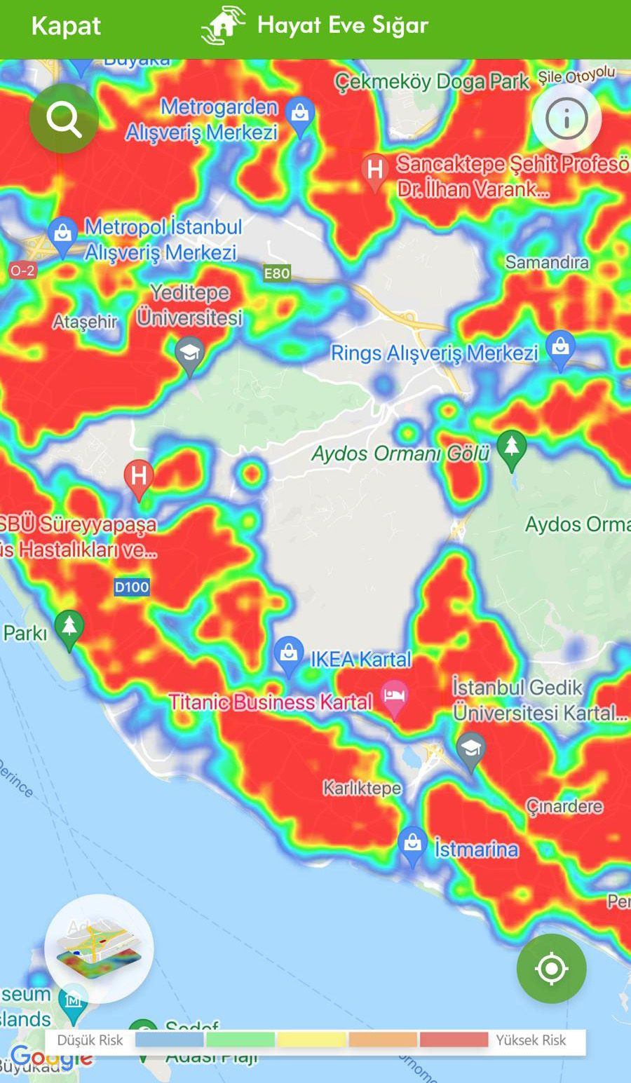 Hayat Eve Sığar uygulamasında İstanbul kıpkırmızı - Sayfa 7