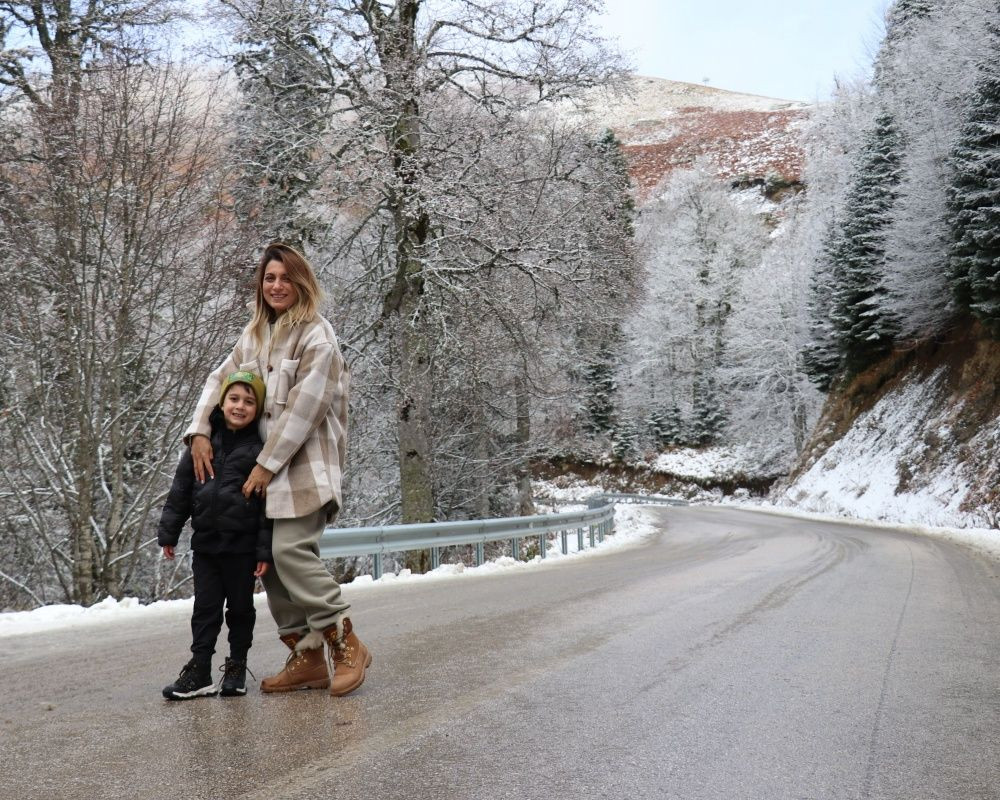 Yedigöller Milli Parkı yolu beyaz örtüyle kaplandı, ortaya eşsiz manzaralar çıktı - Sayfa 11