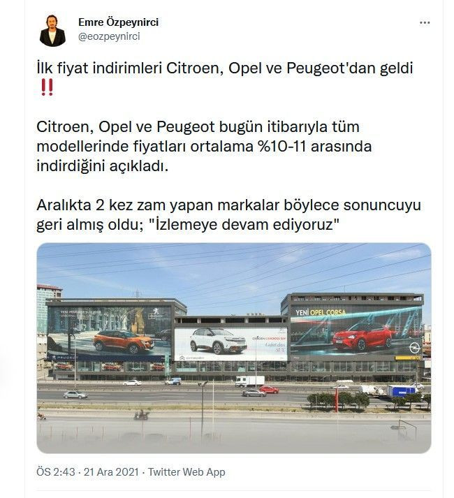 Sıfır Araç fiyatlarında Rekor İndirim! İşte İndirim Yapan Otomobil Markaları - Sayfa 5