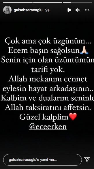 Ünlü isimlerden Ece Erken' başsağlığı mesajları... Eşi Şafak Mahmutyazıcıoğlu'nun vefatı sevenlerini yasa boğdu - Sayfa 10