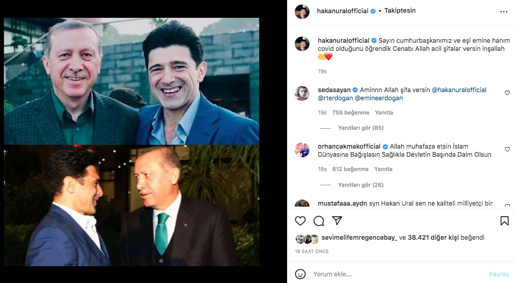 Cumhurbaşkanı Erdoğan ve eşi Emine Erdoğan'a sanat camiasının ünlü isimlerinden 'geçmiş olsun' mesajları yağdı - Sayfa 5