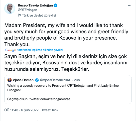 Erdoğan'a gönderilen tüm geçmiş olsun mesajları ve verdiği yanıtlar! - Sayfa 30