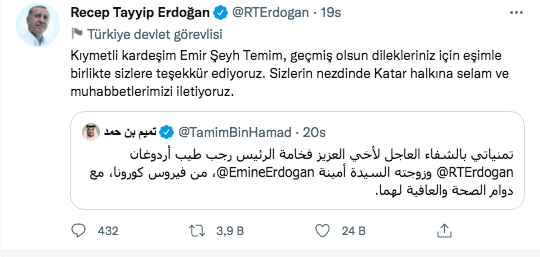 Erdoğan'a gönderilen tüm geçmiş olsun mesajları ve verdiği yanıtlar! - Sayfa 25