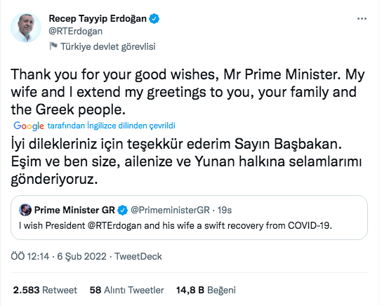 Erdoğan'a gönderilen tüm geçmiş olsun mesajları ve verdiği yanıtlar! - Sayfa 27