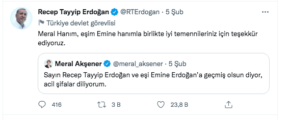 Erdoğan'a gönderilen tüm geçmiş olsun mesajları ve verdiği yanıtlar! - Sayfa 7