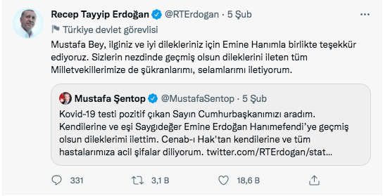 Erdoğan'a gönderilen tüm geçmiş olsun mesajları ve verdiği yanıtlar! - Sayfa 15