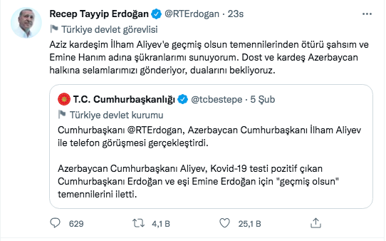 Erdoğan'a gönderilen tüm geçmiş olsun mesajları ve verdiği yanıtlar! - Sayfa 19
