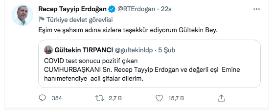 Erdoğan'a gönderilen tüm geçmiş olsun mesajları ve verdiği yanıtlar! - Sayfa 22