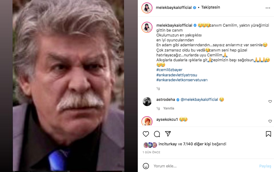 Üzüntülerini bu sözlerle dile getirdiler... Sanat camiasının ünlü isimlerinden Cemil Özbayer paylaşımları - Sayfa 9