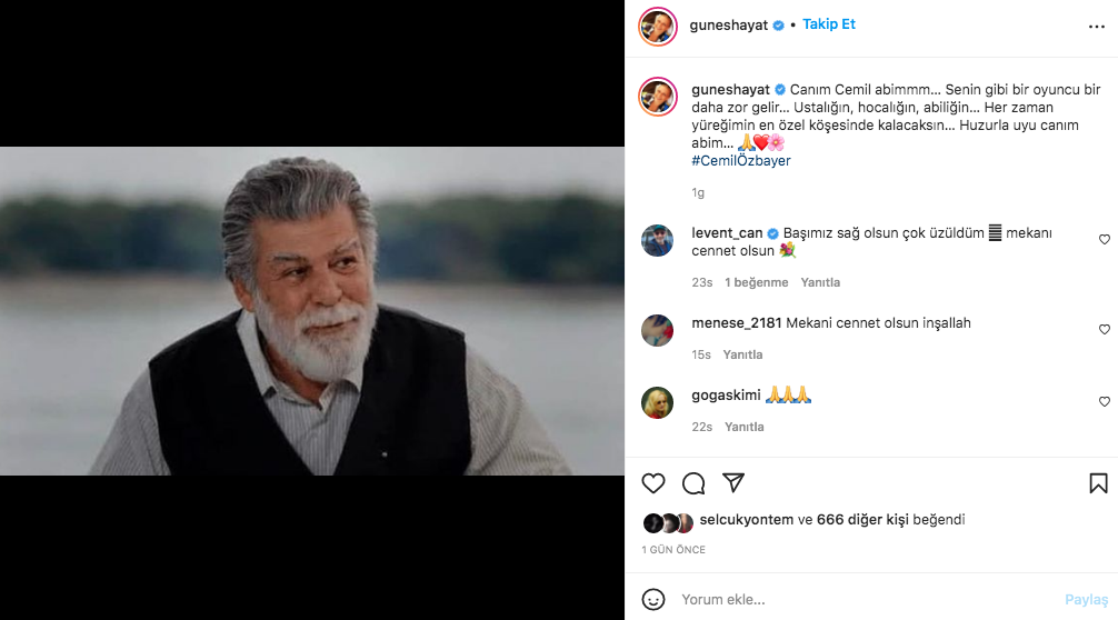 Üzüntülerini bu sözlerle dile getirdiler... Sanat camiasının ünlü isimlerinden Cemil Özbayer paylaşımları - Sayfa 10