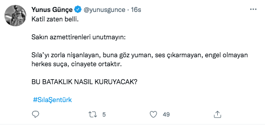Vahşice öldürülen Şıla Şentürk tüm Türkiye'yi yasa boğdu! Ünlü isimler kadın cinayetlerine isyan etti - Sayfa 11
