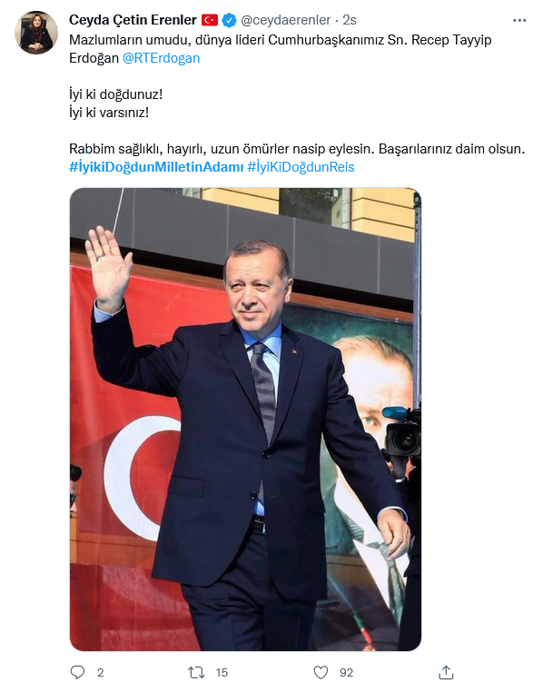 Cumhurbaşkanı Erdoğan'a, sosyal medyadan doğum günü mesajı yağdı - Sayfa 9