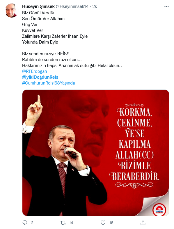 Cumhurbaşkanı Erdoğan'a, sosyal medyadan doğum günü mesajı yağdı - Sayfa 20