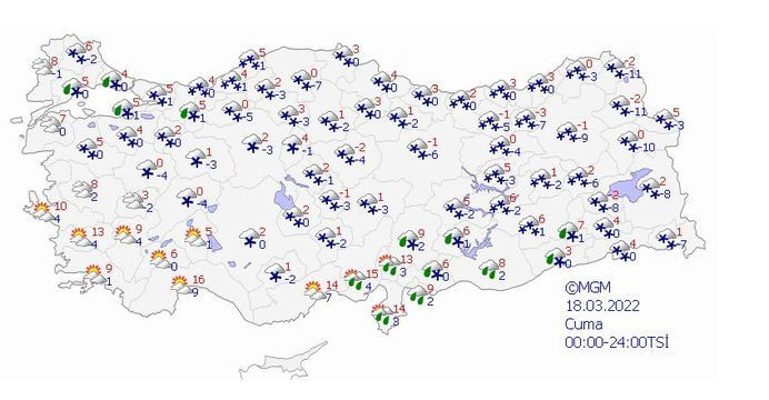 Meteoroloji gün gün haritayla açıkladı! Kar geri geliyor! - Sayfa 11