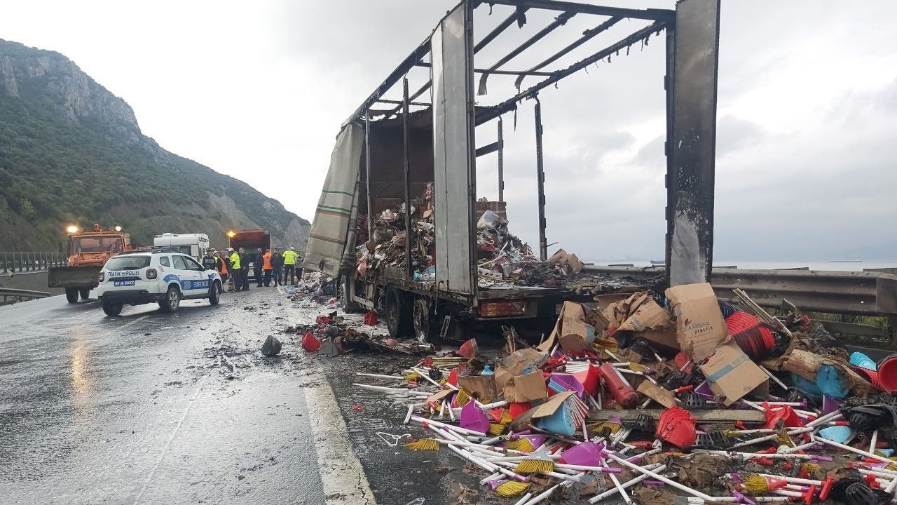 TIR, TEM’de alev alev yandı! Anadolu Otoyolu kilitlendi - Sayfa 12