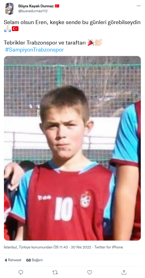 Trabzon Şampiyon oldu, taraftarlar Eren Bülbül'ü unutmadı! Formalı fotoğrafı paylaşım rekoru kırdı - Sayfa 6