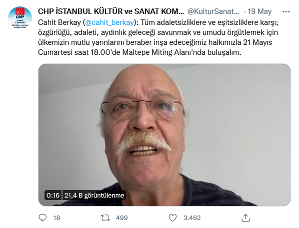 ‘Yalakadan sanatçı olmaz’ diyen Kılıçdaroğlu şimdi de sanatçıların desteklerini paylaştı - Sayfa 22