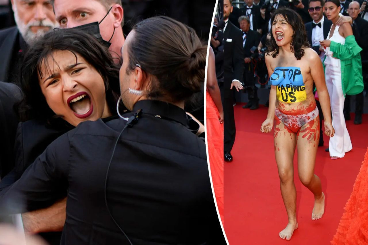 Cannes Festivali'nde çıplak protesto! Kırmızı halıyı bastı: Bize tecavüz etmeyin - Sayfa 8