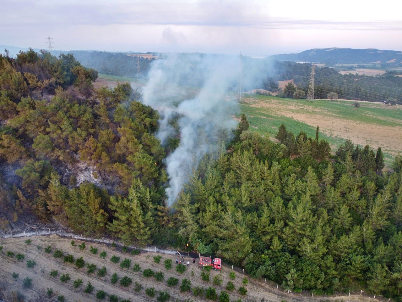 Antalya'daki orman yangını söndürüldü, 5 dönümlük alan zarar gördü - Sayfa 7