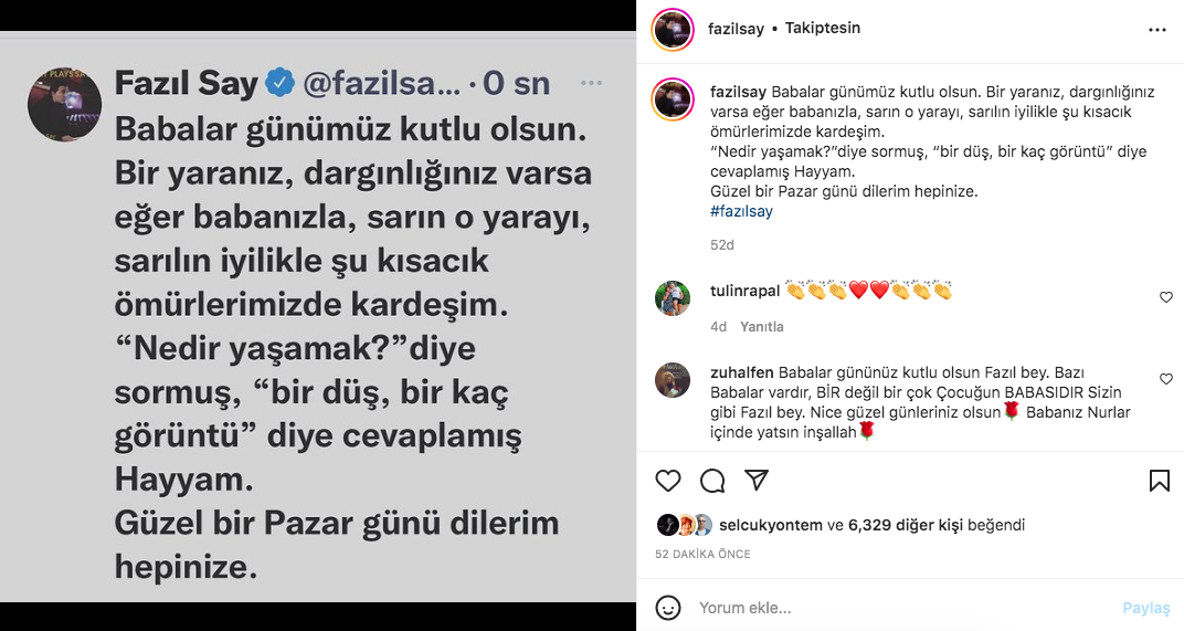 Ünlü isimlerden Babalar Günü paylaşımları (19 Haziran 2022) - Sayfa 23