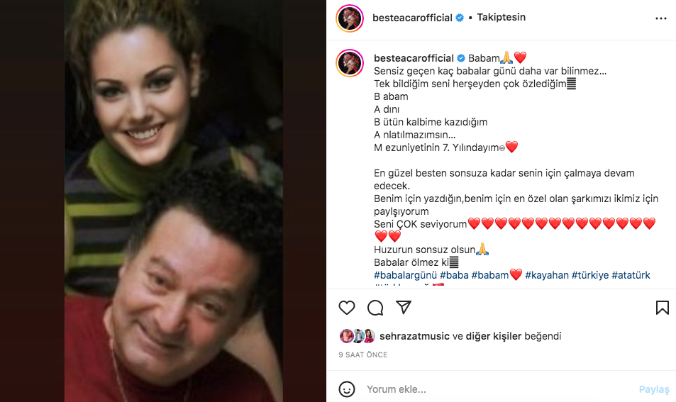 Ünlü isimlerden Babalar Günü paylaşımları (19 Haziran 2022) - Sayfa 40