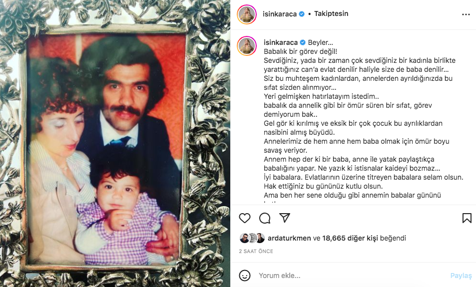 Ünlü isimlerden Babalar Günü paylaşımları (19 Haziran 2022) - Sayfa 25