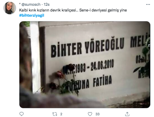 Bihter Ziyagil 12. ölüm yıl dönümünde sevenleri tarafından unutulmadı - Sayfa 36