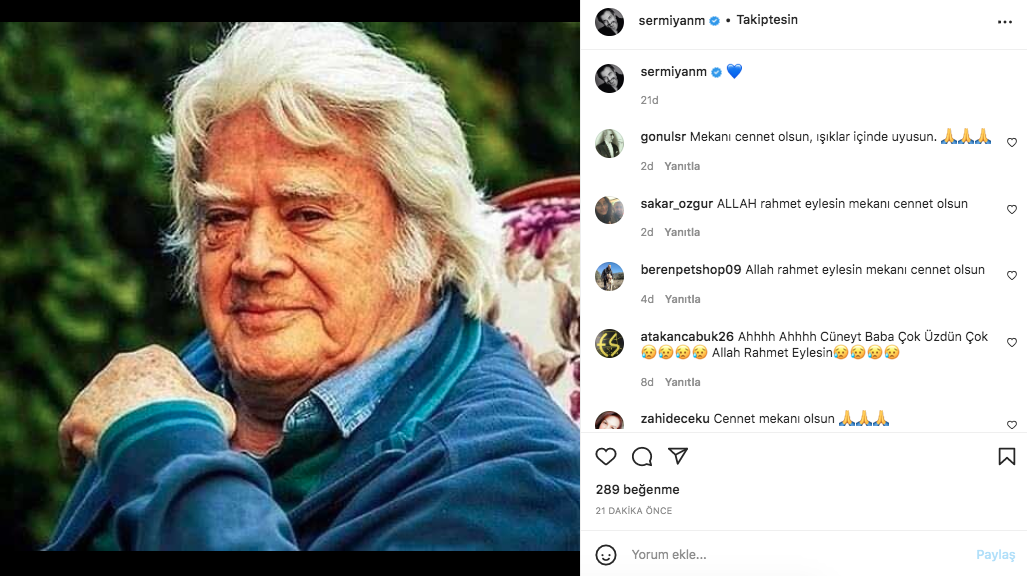 Yeşilçam'ın usta ismi hayata veda etti! Sanat camiasının ünlü isimlerinden Cüneyt Arkın paylaşımları - Sayfa 86