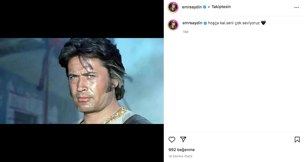 Yeşilçam'ın usta ismi hayata veda etti! Sanat camiasının ünlü isimlerinden Cüneyt Arkın paylaşımları - Sayfa 85