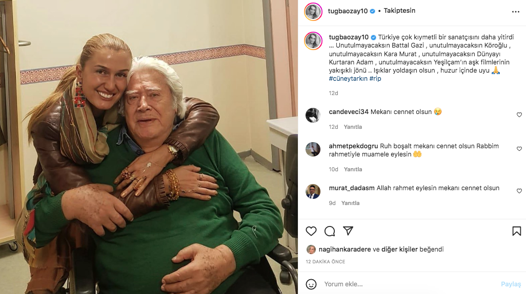 Yeşilçam'ın usta ismi hayata veda etti! Sanat camiasının ünlü isimlerinden Cüneyt Arkın paylaşımları - Sayfa 69