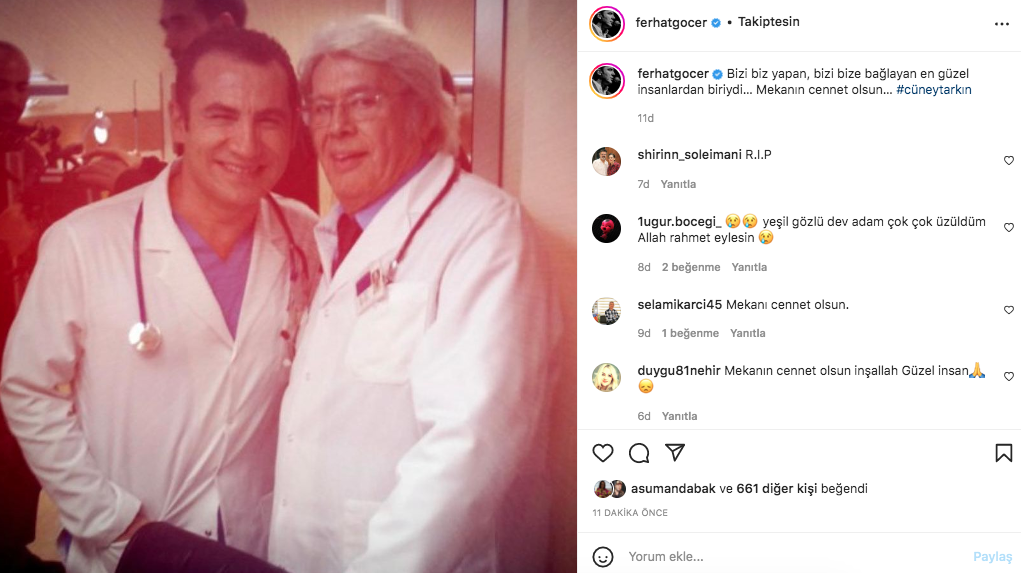 Yeşilçam'ın usta ismi hayata veda etti! Sanat camiasının ünlü isimlerinden Cüneyt Arkın paylaşımları - Sayfa 67