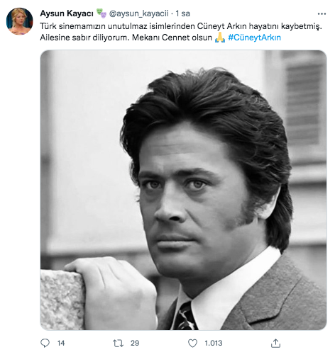 Yeşilçam'ın usta ismi hayata veda etti! Sanat camiasının ünlü isimlerinden Cüneyt Arkın paylaşımları - Sayfa 80