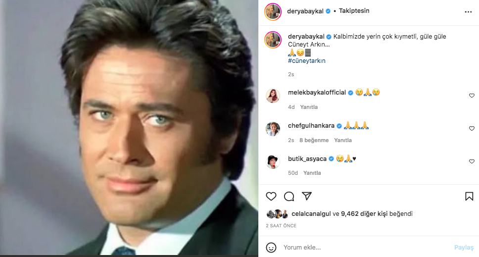 Yeşilçam'ın usta ismi hayata veda etti! Sanat camiasının ünlü isimlerinden Cüneyt Arkın paylaşımları - Sayfa 46