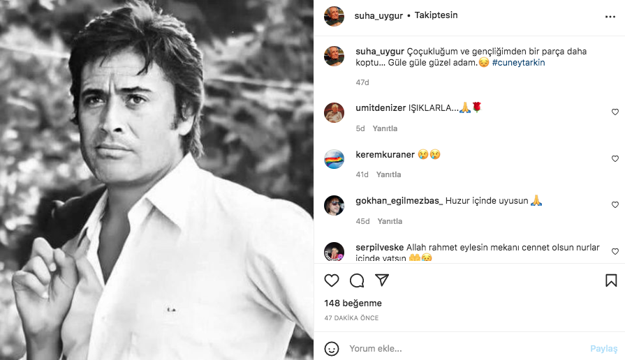 Yeşilçam'ın usta ismi hayata veda etti! Sanat camiasının ünlü isimlerinden Cüneyt Arkın paylaşımları - Sayfa 60