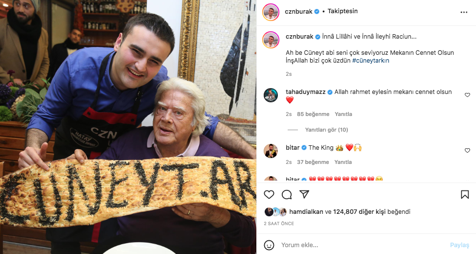 Yeşilçam'ın usta ismi hayata veda etti! Sanat camiasının ünlü isimlerinden Cüneyt Arkın paylaşımları - Sayfa 26