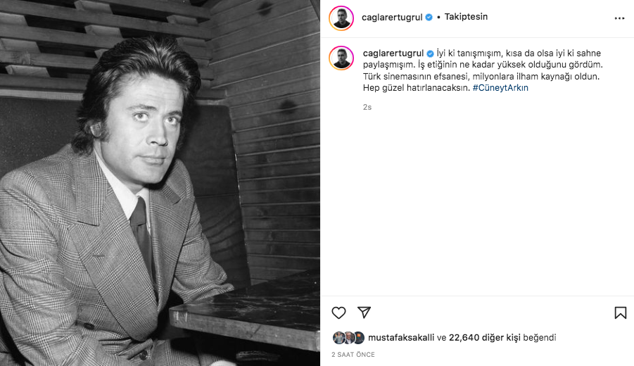 Yeşilçam'ın usta ismi hayata veda etti! Sanat camiasının ünlü isimlerinden Cüneyt Arkın paylaşımları - Sayfa 12