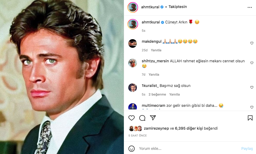 Yeşilçam'ın usta ismi hayata veda etti! Sanat camiasının ünlü isimlerinden Cüneyt Arkın paylaşımları - Sayfa 7