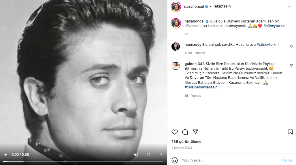 Yeşilçam'ın usta ismi hayata veda etti! Sanat camiasının ünlü isimlerinden Cüneyt Arkın paylaşımları - Sayfa 94