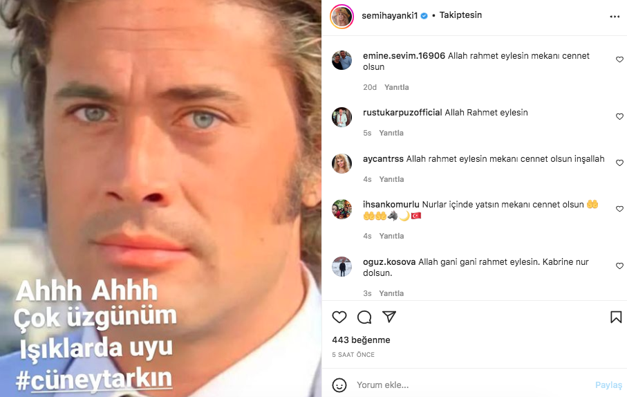 Yeşilçam'ın usta ismi hayata veda etti! Sanat camiasının ünlü isimlerinden Cüneyt Arkın paylaşımları - Sayfa 93