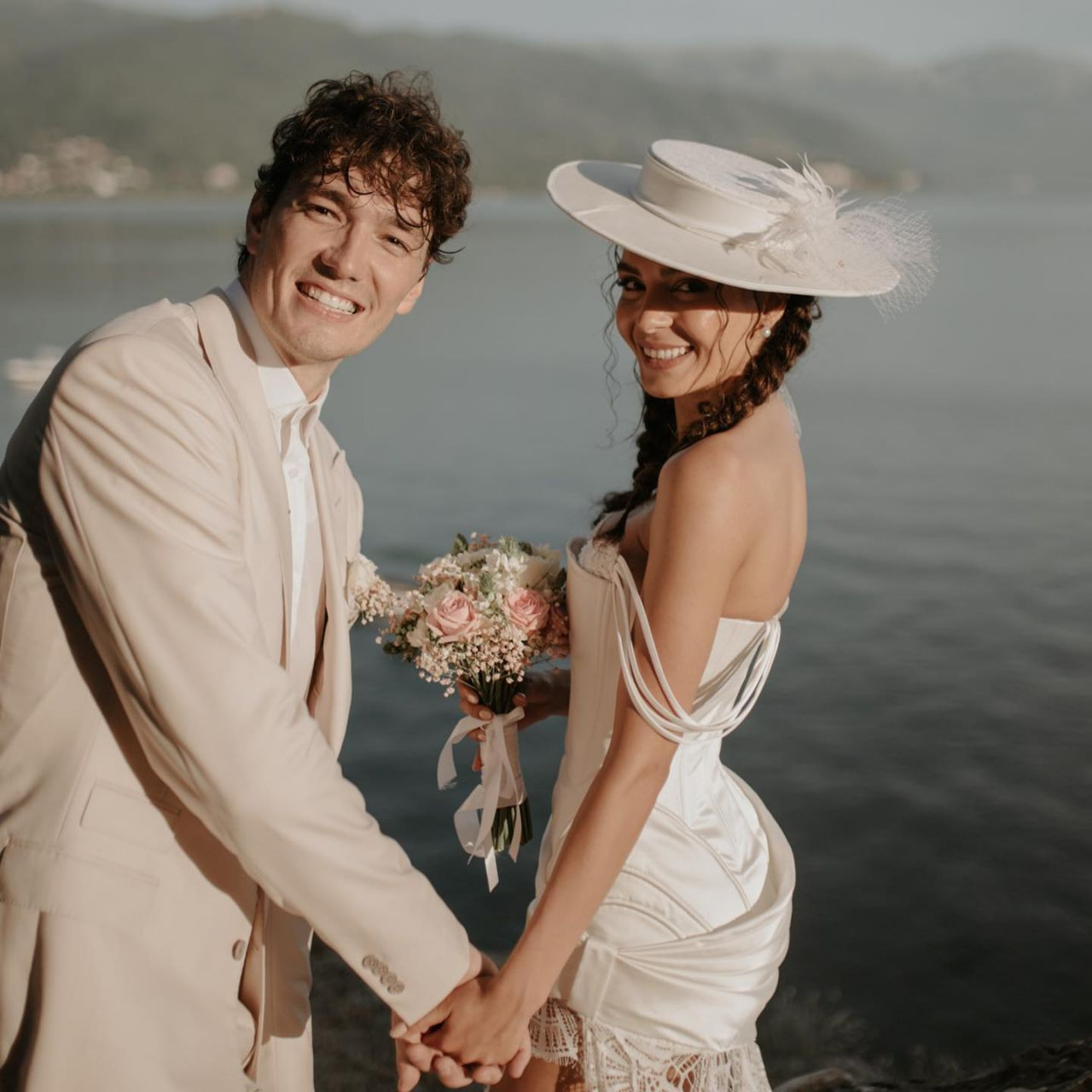 Cedi Osman ile Makedonya'da evlenen Ebru Şahin nikah töreninden fotoğraflarını yayınladı - Sayfa 5