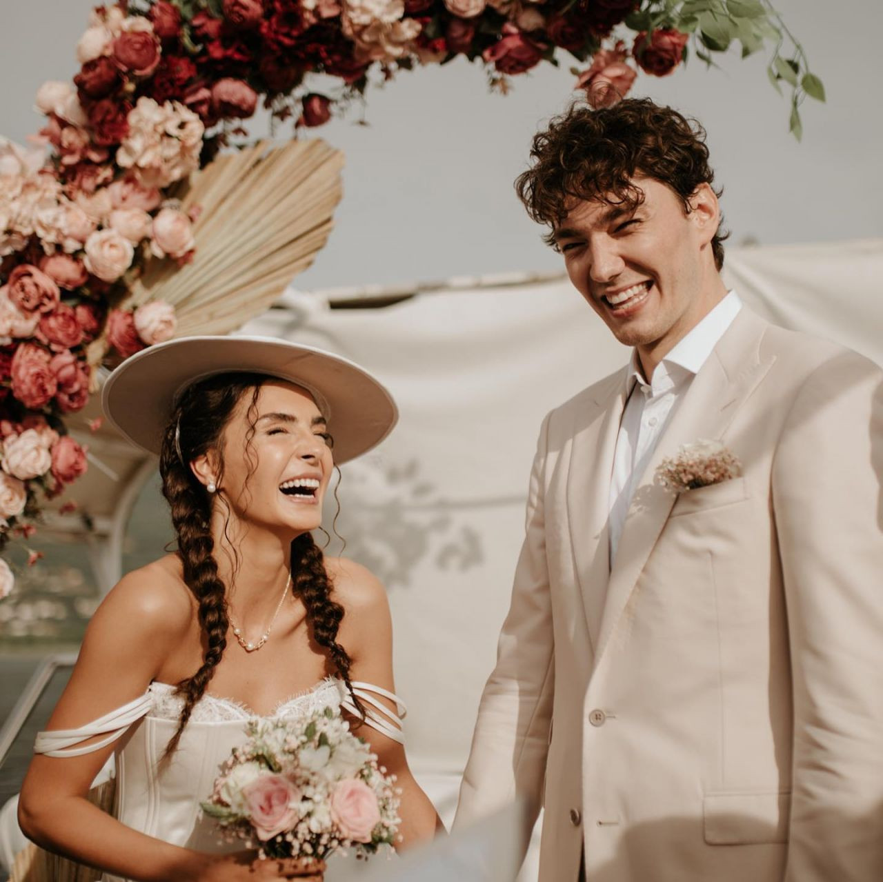 Cedi Osman ile Makedonya'da evlenen Ebru Şahin nikah töreninden fotoğraflarını yayınladı - Sayfa 8
