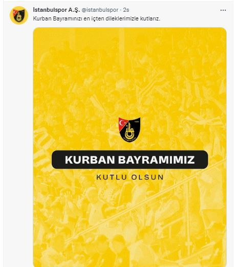 Gençlik ve Spor Bakanlığı, federasyonlar ve kulüpler Kurban Bayramı dolayısıyla kutlama mesajı yayımladı - Sayfa 13