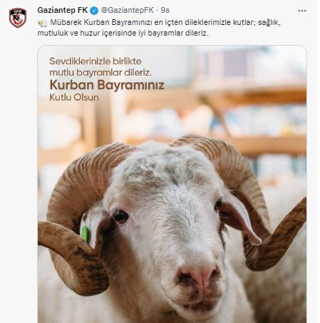 Gençlik ve Spor Bakanlığı, federasyonlar ve kulüpler Kurban Bayramı dolayısıyla kutlama mesajı yayımladı - Sayfa 22