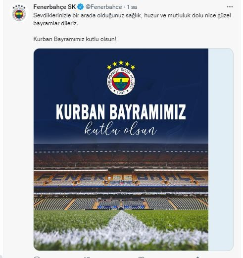 Gençlik ve Spor Bakanlığı, federasyonlar ve kulüpler Kurban Bayramı dolayısıyla kutlama mesajı yayımladı - Sayfa 23