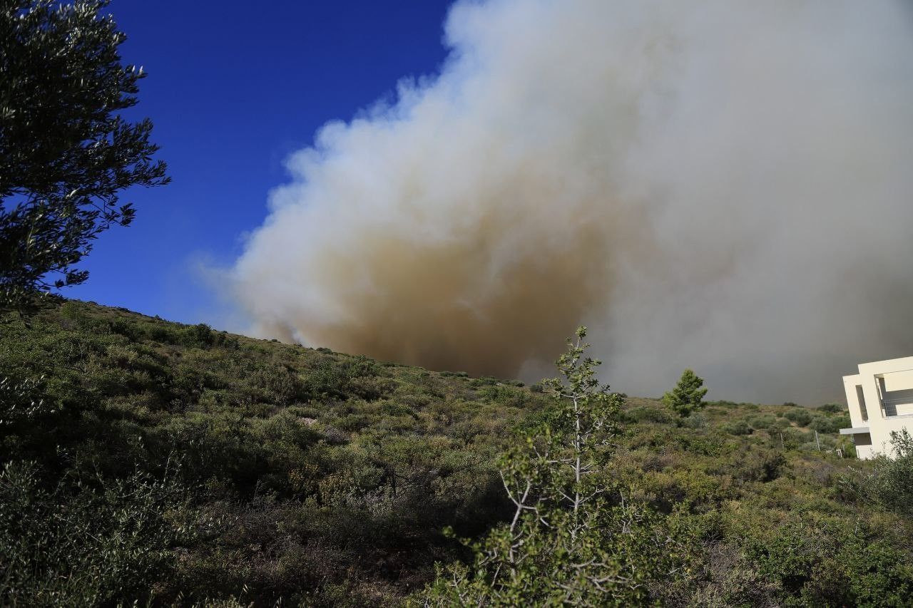 Atina'da orman yangını! Alevler evlere sıçradı, çocuk hastanesi ve yerleşim yerleri tahliye edildi - Sayfa 6