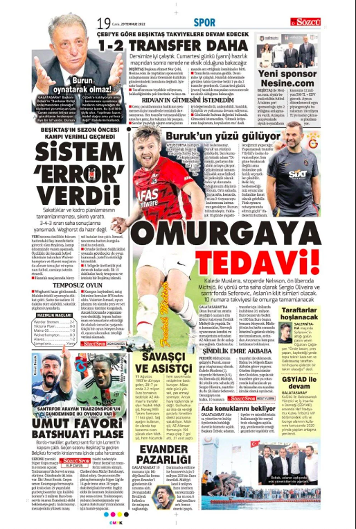 Spor basınında günün manşetleri (29 Temmuz 2022) - Sayfa 8